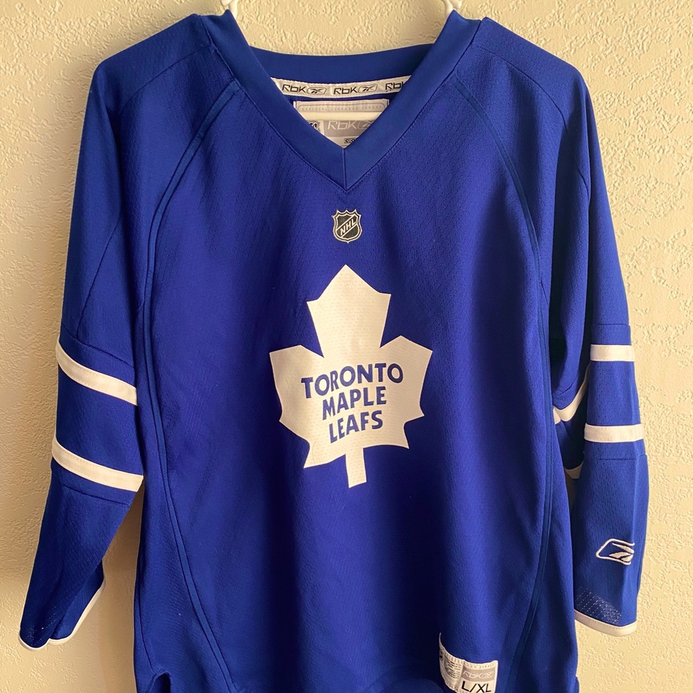YOUTH XL MAPLE LEAVES HOME JERSEY